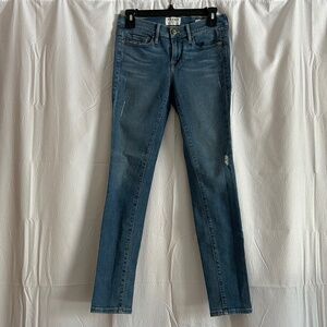 Frame Denim Distressed Skinny Ankle Jeans, Size 4/ 26